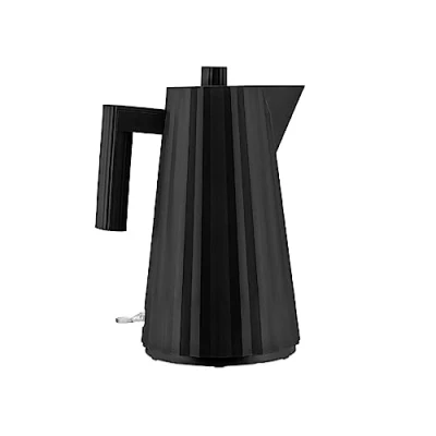 Imagen de Alessi Plissé MDL06 B/UK Hervidor Eléctrico de Design, en Resina Termoplástica, Enchufe Inglés 2400W, 170cl, Negro