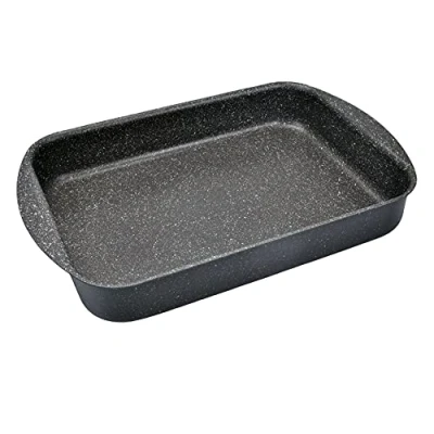 Imagen de Moneta Etnea Rustidera de Horno, Lasagnera, aluminio, Negro 31x23 cm