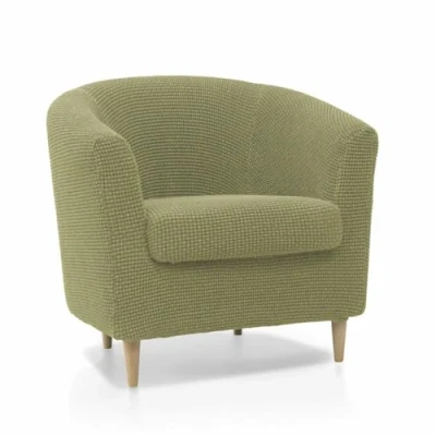 Imagen de SOFASKINS® Funda para Sillon, Sofa súper elástica, sofá con diseño Exclusivo, Transpirable y Duradera, fácil de Colocar. Medidas 60 90 cm. Color Pistacho