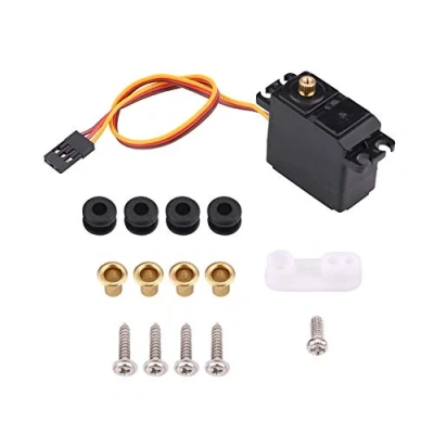 Imagen de Dilwe RC Servo, Metal Engranaje Servo Impermeable Control Remoto Accesorio para 1/16 1/14 1/12 Coche