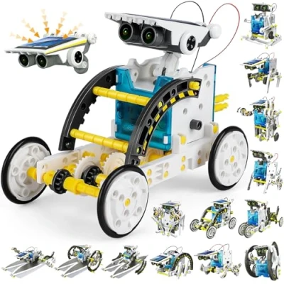 Imagen de Buoeuik Robot Solar, Stem 13 en 1 Kit Robotica Manualidades Juguetes Niños 6 7 8 9 10 11 12+ Años Ciencia Experimento Construcciones Juegos Educativos Regalo Cumpleaños Navidad para Niño Niña