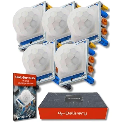 Imagen de AZDelivery 3 x hc de módulo ultrasónico SR04 telémetro Sensor Compatible con Arduino y Raspberry Pi eBook Incluido