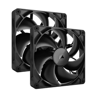 Imagen de CORSAIR iCUE Link RX140 Ventiladores PWM de 140 mm con System Hub Rodamiento Cúpula Magnética Paquete Doble Negro