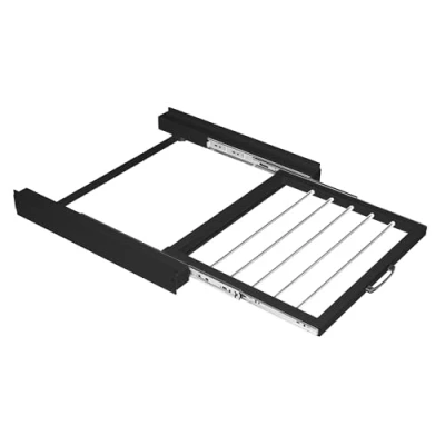 Imagen de Vonia marco de conexion para secadora, lavadora, conexión con toallero extensible, kit apilamiento, universal, cuerda trinquete, negro