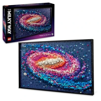 Imagen de LEGO Art Galaxia Vía Láctea Arte Mural y Decoración de Pared para el Salón Hogar, Regalo Navidad Hombres Mujeres, Padres Madres, Maqueta Adultos, Póster 3D 31212