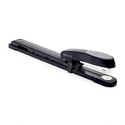 Imagen de Rapesco R79026NS Grapadora de Brazo Largo Manta Ray, Capacidad para 20 Hojas, Negro