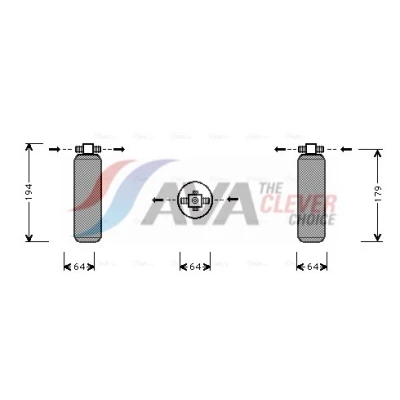 Imagen de PRASCO PRD028 Filtro Deshidratante R12 Aluminio PORSCHE: 944 Coupé