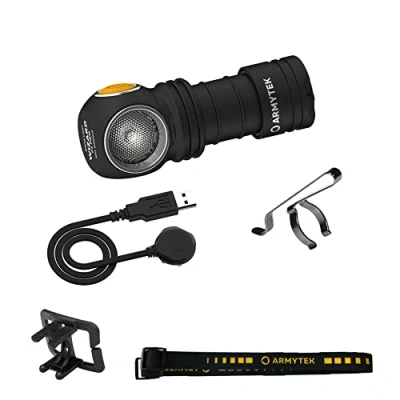 Imagen de Armytek Wizard C1 Pro Magnet Warm LED Linterna frontal con soporte magnético para batería (1000 lm, 1440 h 55 g)