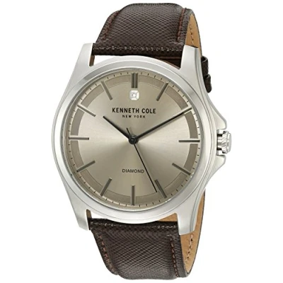 Imagen de Kenneth Cole Men&#039;s New York 10027417 Silver Leather Quartz Dress Watch