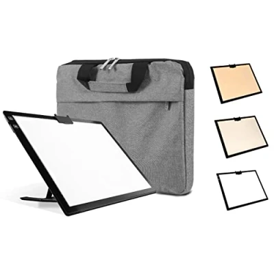 Imagen de Mesa de Luz A3, Almohadilla LED Regulable, 2500 mAh, Tablero Recargable, Dibujo para Pintura con Diamantes, Pintura, Animación, Bocetos, Soporte y Bolsa