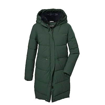 Imagen de killtec mujer Parka/parka acolchada con aspecto de plumón y capucha KOW 16 WMN QLTD PRK, dark green, 42, 39697 000