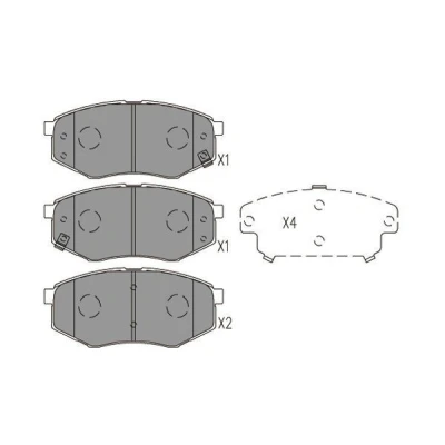 Imagen de KAVO PARTS KBP 4025 Juego de pastillas freno con avisador acústico desgaste HYUNDAI: ix20, Sonata VII, KIA: Soul 2, I