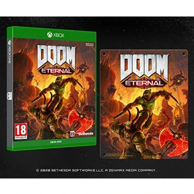 Imagen de DOOM Eternal with Steel Poster (Exclusive to Amazon.co.uk) Xbox One [Importación inglesa]