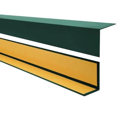 Imagen de Quest Perfil angular de PVC, plástico, autoadhesivo, protección bordes y esquinas, listón angular, 20x20mm, 200cm, verde