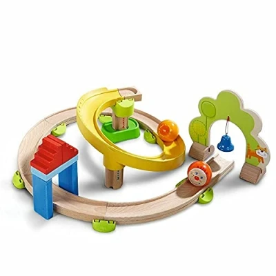 Imagen de HABA 300439 Ball Track Kullerbü Spiral Marble Run with 26 Parts, for Ages 2 and up (Made in Germany)