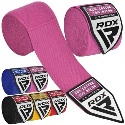 Imagen de RDX Niños Vendas Boxeo Guantes Interiores Vendaje Envolturas Protector, Muay Thai MMA Kick Boxing Artes Marciales Entrenamiento Hand Wraps Fitness Training, Karate