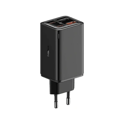 Imagen de Cargador Baseus GaN6 Pro, Universal, 2x USB A, C, 65W, Negro