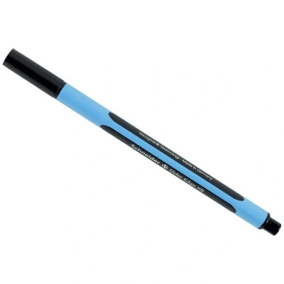 Imagen de Bolígrafo Schneider Writing Instruments Slider Edge, modelo con tapa, XB, negro, color cian (paquete de 1)