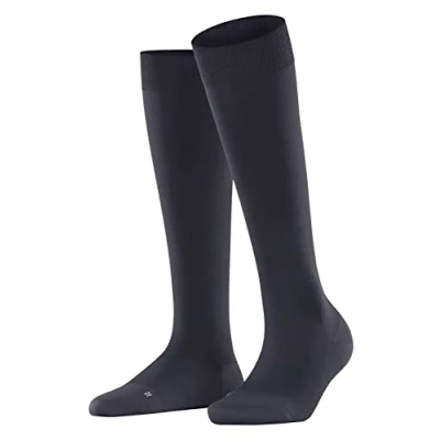 Imagen de FALKE Energizer W KH material suave con compresión 1 par, Calcetines largos Mujer, Azul (Dark Navy 6379) Circunferencia de la pantorrilla W1, 41 42
