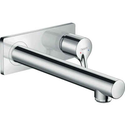 Imagen de hansgrohe Talis S Grifo Monomando de Lavabo Empotrado con Caño 22.5 cm, Cromo, 72111000