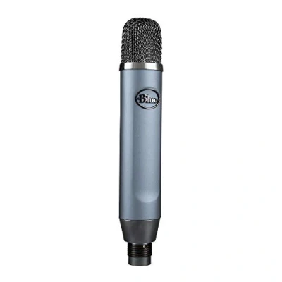Imagen de Blue Ember XLR micrófono condensador para grabación, Podcasting y transmisión, Cápsula cardioide personalizada Soporte de Gris