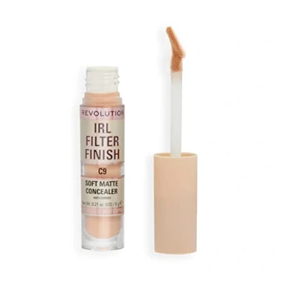 Imagen de Makeup Revolution, Corrector IRL Filter Finish, Cobertura de Media a Total, C9, 6g