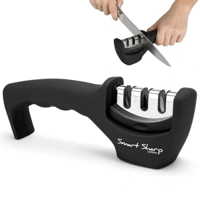 Imagen de Lantana Afilador de cuchillo inteligente afilado, afilado manual profesional 3 etapas para cuchillos cocina