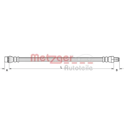 Imagen de METZGER 4110930 Latiguillos de Freno 427 RENAULT: SCENIC 3