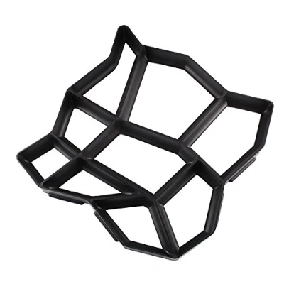 Imagen de Molde para Hormigón, Hormigón Pavimentos, Plantillas Cemento Pavimentación Caminos o Entrada DIY, Plástico, Forma Irregular, 43x43x4cm, Negro