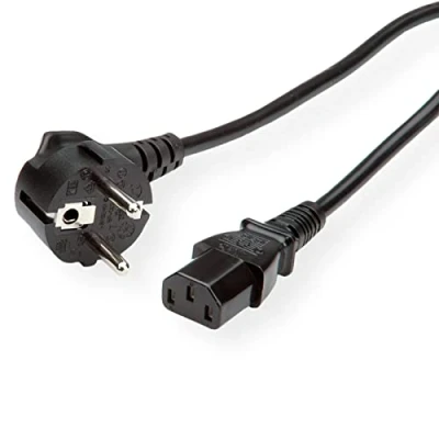 Imagen de VALUE Cable de alimentación, Enchufe Recto IEC, Negro, 0,6 m