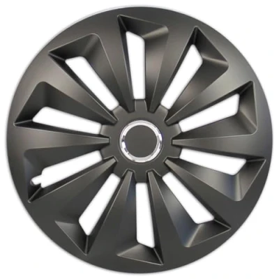 Imagen de set de tapacubos Fox, 4 piezas, 38,10 cm (15 pulgadas) negro mate