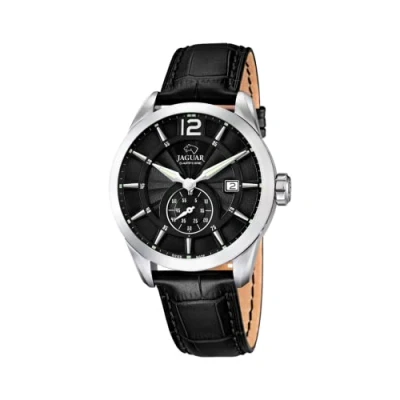 Imagen de JAGUAR Reloj Modelo J663/4 de la colección ACAMAR, Caja 43 mm Correa Piel Negro para Caballero