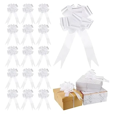 Imagen de ChAusa 30 Piezas Lazos de Boda, Color Blanco Autotirantes Corbata Moño para Bautizo, Aplicar Decoración Navidad, Fiesta, Auto, Comunión y Regalo Cumpleaños