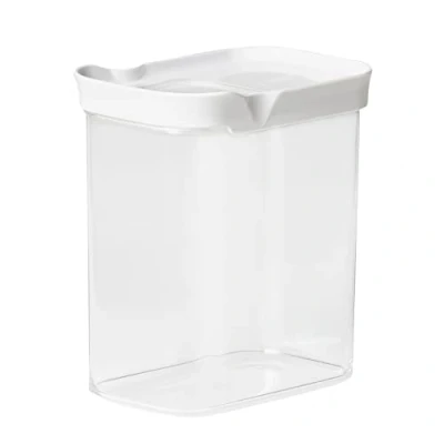 Imagen de Emsa N11421 Optima Bote de 1,6 litros, rectangular, tapa deslizante, ideal para porciones, 100% seguro, higiénico, inofensivo, junta fresca, sin BPA, diseño transparente