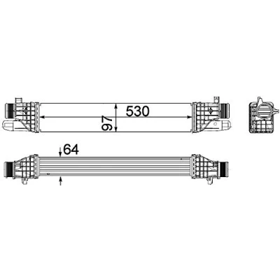 Imagen de MAHLE ORIGINAL CI 257 000P Intercooler ALFA ROMEO: Giulietta Hatchback
