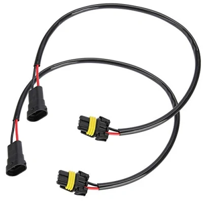 Imagen de EBTOOLS para Adaptador h8 hb4 2pcs H11 9006 de conversión antiniebla Faro Toma Cable, extensión Faros o antiniebla, ABS