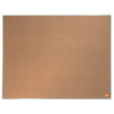 Imagen de Nobo Tablero de Anuncios Corcho, 600 x 450mm, Marco Fino, Superficie Corcho Autorregenerable, Sistema Instalación InvisaMount, Impression Pro, Marrón Claro, 1915229