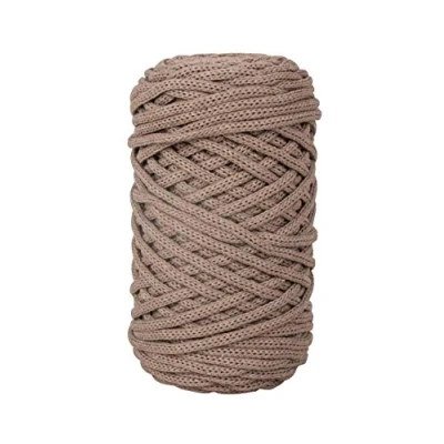 Imagen de Rayher Cuerda trenzada reciclada Braidy, 4 mm ø, aprox. 65 m, Color topo, 42010509