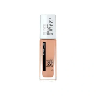 Imagen de MAYBELLINE New York Base de maquillaje Superstay Active Wear 30H, Larga duración, Waterproof, Alta cobertura, Acabado mate, Tono 28 Soft Beige, 30 ml (Paquete 1)