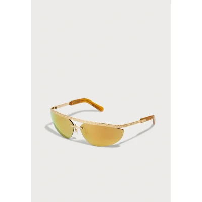 Imagen de GCDS Unisex Gafas de sol Shiny deep goldcoloured/brown, Talla: 71, gold coloured/brown
