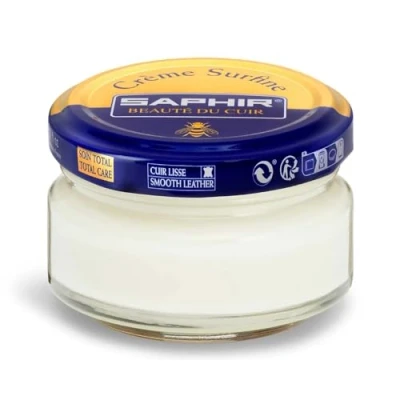 Imagen de SAPHIR Crème Surfine 50 ml Pommadier Crema para Nutrir y Suavizar los Cueros Lisos (Incoloro 02)