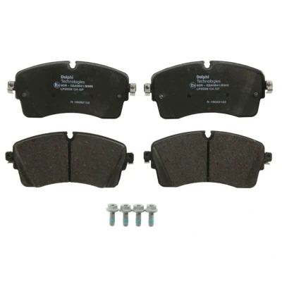 Imagen de DELPHI LP3395 Juego de pastillas freno preparado para indicador desgaste Chapa antichirridos con accesorios LAND ROVER: Range Rover Evoque