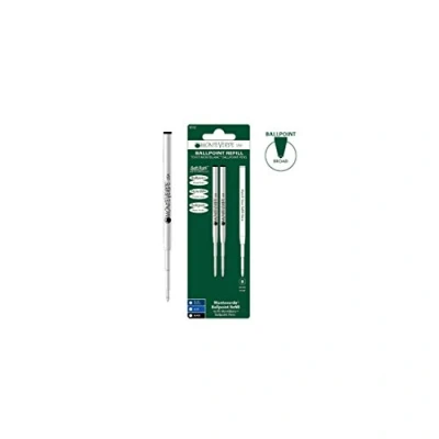 Imagen de Recambio Soft Monteverde para bolígrafo (Montblanc) Broad Black 2 Pc