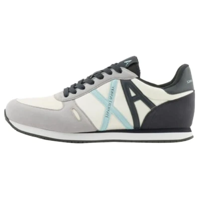 Imagen de Armani Exchange Rio, Essential, Side Logo, Zapatillas Hombre, Navy Op White, 39.5 EU