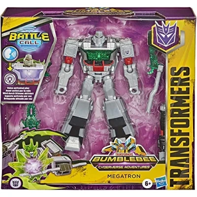 Imagen de Transformers Bumblebee Cyberverse Adventures Trooper Klasse Megatron Playsets de Figuras Juguete, Multicolor (Hasbro E83785X1)