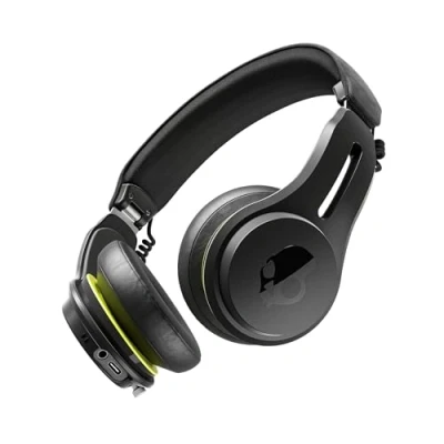 Imagen de Skullcandy Cascos supraurales inalámbricos Bluetooth Icon ANC con cancelación Activa del Ruido, 60 h de autonomía, micrófono y compatibilidad iPhone Android Bone