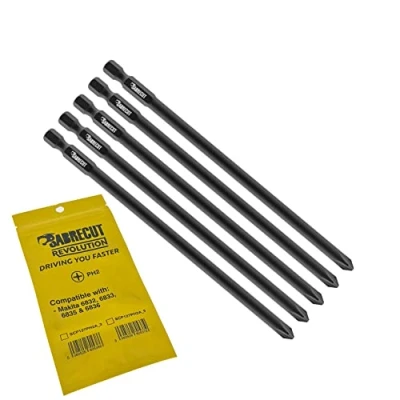 Imagen de 5 x SabreCut SC127PH2A_5 127 mm PH2 Compatible con Makita 6832 6833 6835 6836 DWD P 66254 Destornillador para paneles de yeso intercalados alimentación automática Broca pistola