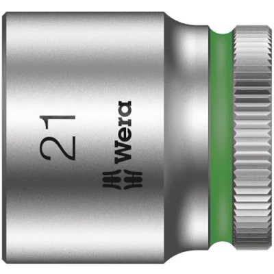 Imagen de WERA 05003566001 8790 HMB Zyklop Nuss 21,0 Llave de vaso con arrastre 3/8&quot;