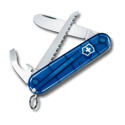 Imagen de Victorinox My First VX, Navaja multiusos suiza, color Azul Transparente VX