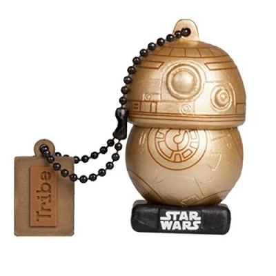 Imagen de Llave USB 16 GB BB8 Gold Memoria Flash Drive 2.0 Original Star Wars, Tribe FD030517